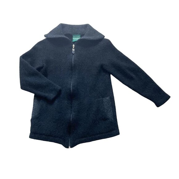 Lothlorian Full Zip Cardigan @ool Women's Black Winter Cozy Warm Comfortable
